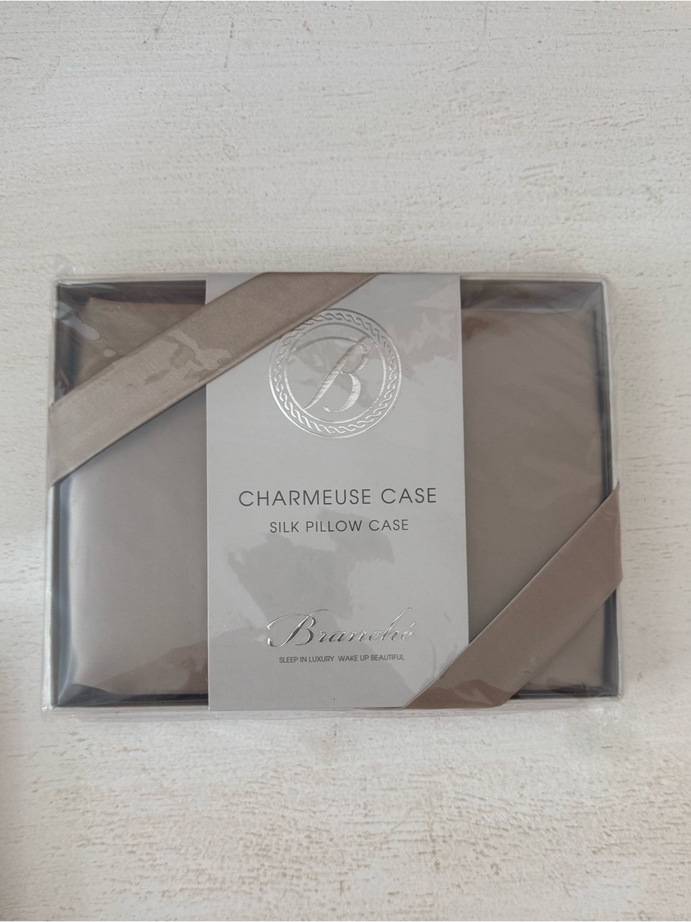 Branche Beauty Charmeuse Silk Queen/Standard Pillow Case - Toffee -NWT